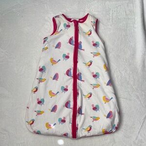 Snuggle tots Colorful Bird Print sleep sack  Pajamas 0-6 months